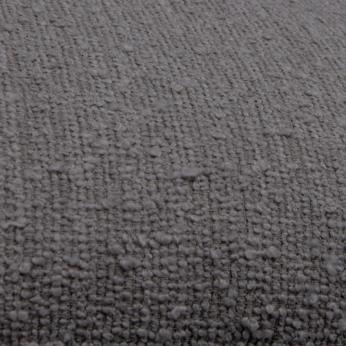HUSSEN-SOFA in Flachgewebe, Bouclé Grau  - Grau, Trend, Textil/Metall (195/82/98cm) - Livetastic