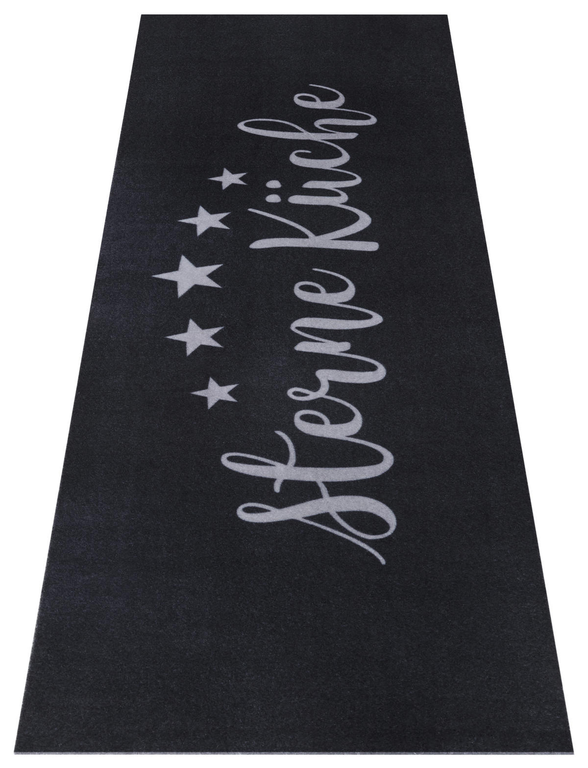 Ästhetisch: Küchenläufer (rech 50/150 cm Cook & Clean Grau, Schwarz  - Schwarz/Grau, Design, Kunststoff (50/150cm)