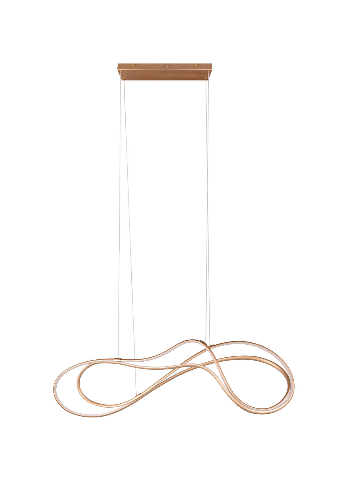 LED-HÄNGELEUCHTE Nala 113/24/150 cm   - Goldfarben, Design, Metall (113/24/150cm) - Trio Leuchten