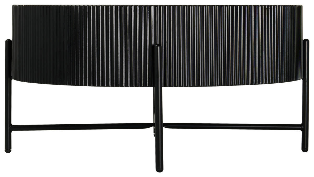 COUCHTISCH in Metall, Holzwerkstoff 80/80/40 cm  - Schwarz, Design, Holzwerkstoff/Metall (80/80/40cm) - Carryhome