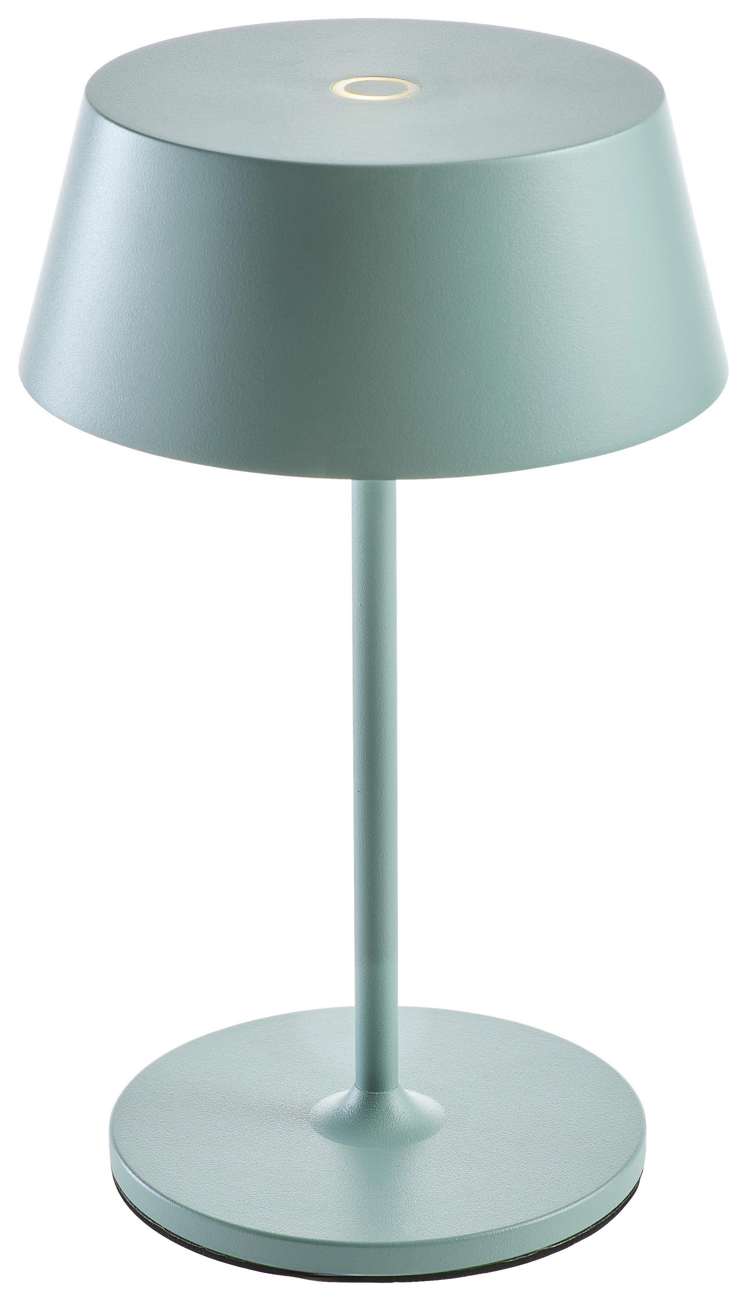 AKKU-TISCHLEUCHTE Naos 15/25 cm   - Grau, Design, Kunststoff/Metall (15/25cm) - Dieter Knoll