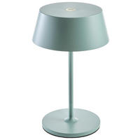 AKKU-TISCHLEUCHTE Naos 15/25 cm   - Grau, Design, Kunststoff/Metall (15/25cm) - Dieter Knoll