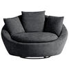 SESSEL Chenille, Webstoff Anthrazit    - Anthrazit/Silberfarben, MODERN, Kunststoff/Textil (130/80/112cm) - MID.YOU