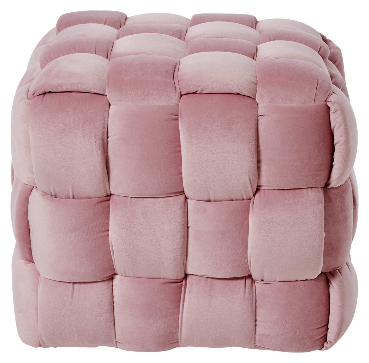 SITZWÜRFEL Samt  - Rosa, MODERN, Textil (50/43/50cm)