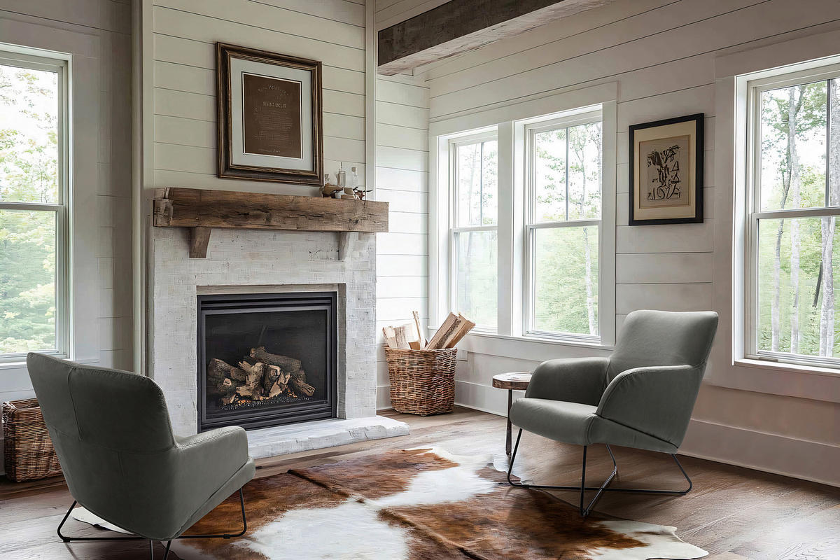 SESSELSET Echtleder Grau  - Kirschrot/Schwarz, Design, Leder/Metall (67/87/74cm) - Livetastic