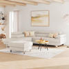 ECKSOFA Perlmutt Drell  - Perlmutt, MODERN, Textil/Metall (230/270cm) - MID.YOU