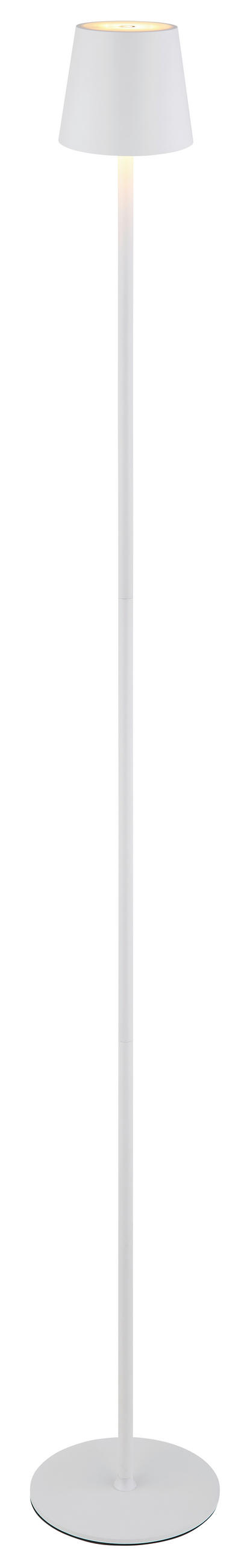AKKU-STEHLEUCHTE 16/120 cm  - Opal/Weiß, KONVENTIONELL, Kunststoff/Textil (16/120cm) - Globo