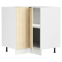 ECKUNTERSCHRANK 76/93/76 cm  - Honigeiche/Schwarz, Trend, Holzwerkstoff/Kunststoff (76/93/76cm) - MID.YOU