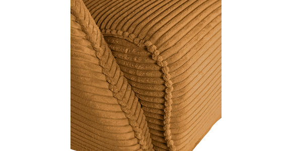 OHRENSESSEL Cord Bernsteinfarben  - Bernsteinfarben/Schwarz, Design, Textil/Metall (83/106/89cm) - Landscape