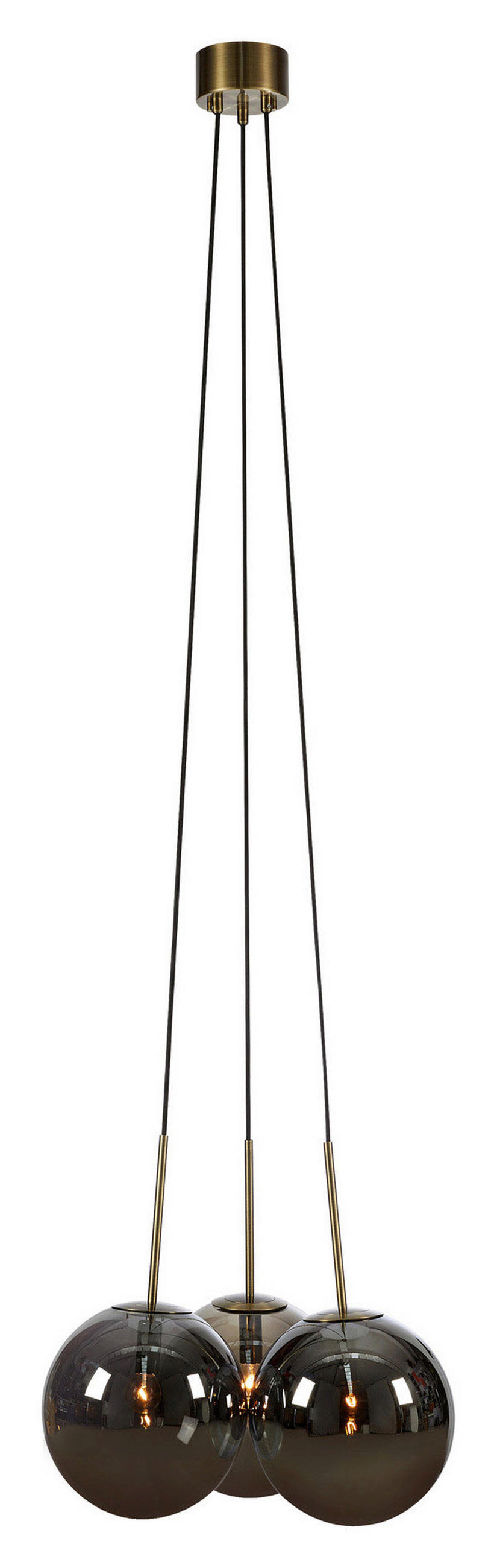 PENDELLEUCHTE DIONE 54/45/54 cm   - Grau, Basics, Glas/Metall (54/45/54cm) - Markslöjd