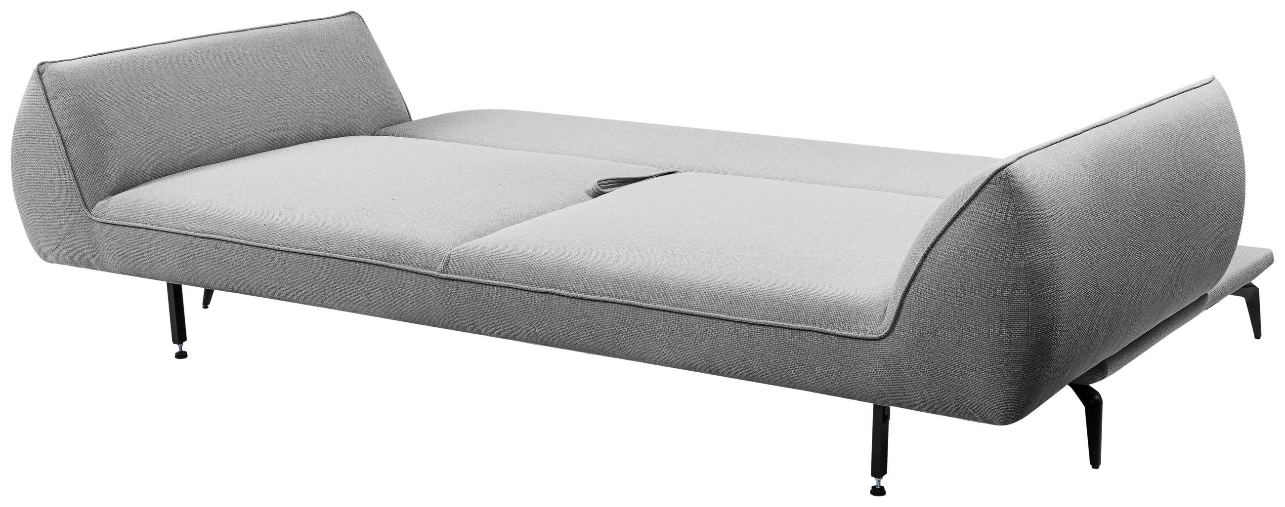 3-SITZER-SOFA in Webstoff Grau  - Creme/Schwarz, Modern, Textil/Metall (249/86/118cm) - MID.YOU