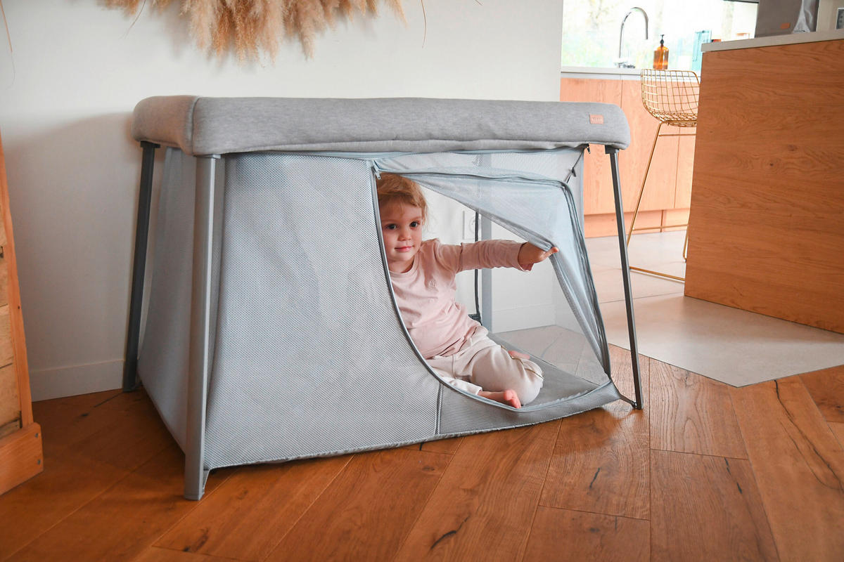 REISEBETT Dunkelblau  - Dunkelblau, Basics, Kunststoff (105/73/70cm) - Beaba
