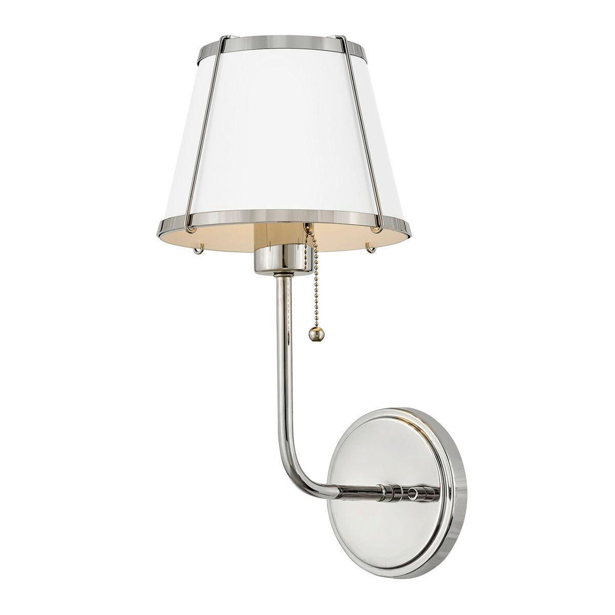 WANDLEUCHTE - Weiss/Nickelfarben, Konventionell, Metall (40/18,4/22,2cm) - Elstead Lighting