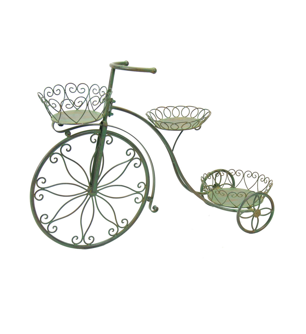 VIRÁGÁLLVÁNY fém 86/27/60 cm    - zöld, Lifestyle, fém (86/27/60cm)