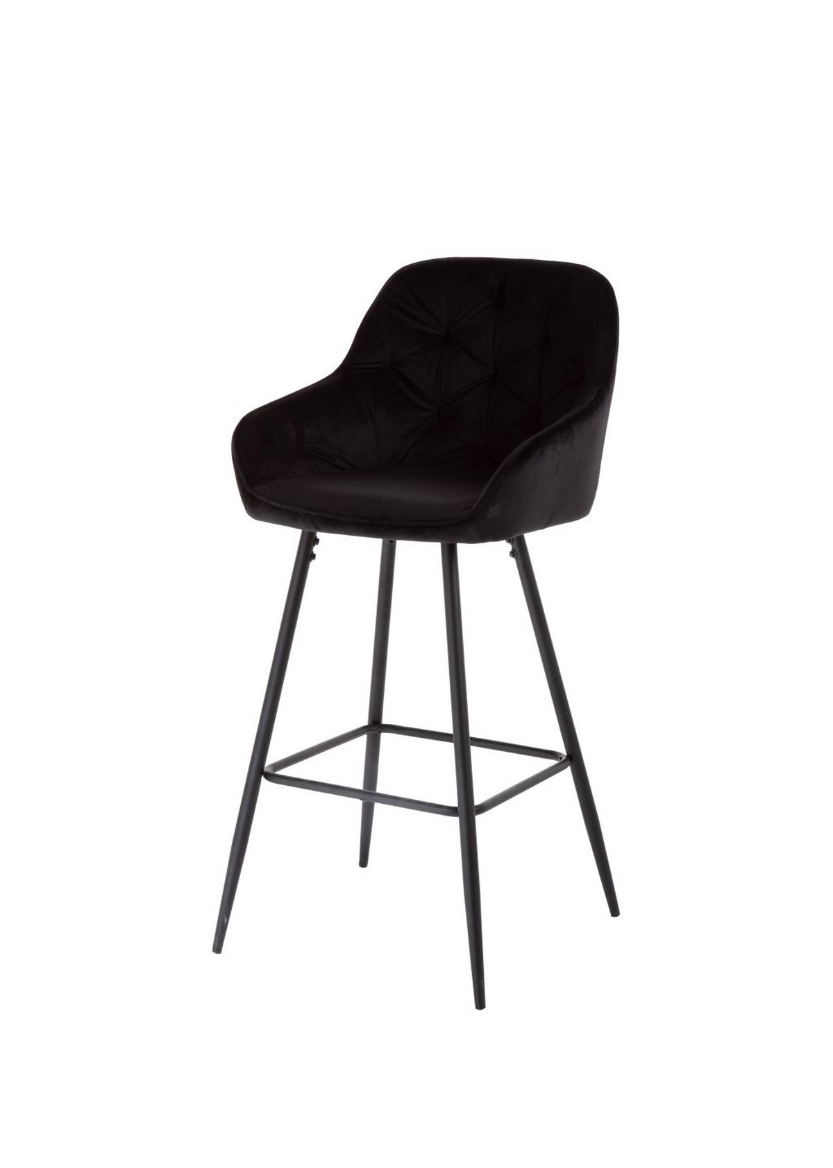 BAROVÁ ŽIDLE, černá - černá, Design, kov/textil (55/107/53cm) - Carryhome