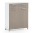 SCHUHSCHRANK 84/108/37 cm - Taupe/Chromfarben, Design, Glas/Holzwerkstoff (84/108/37cm) - Novel SCHUHSCHRANK 84/108/37 cm - Taupe/Chromfarben, Design, Glas/Holzwerkstoff (84/108/37cm) - Novel