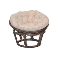 SESSEL Braun    - Creme/Braun, Natur, Holz/Textil (80/80/60cm) - MID.YOU