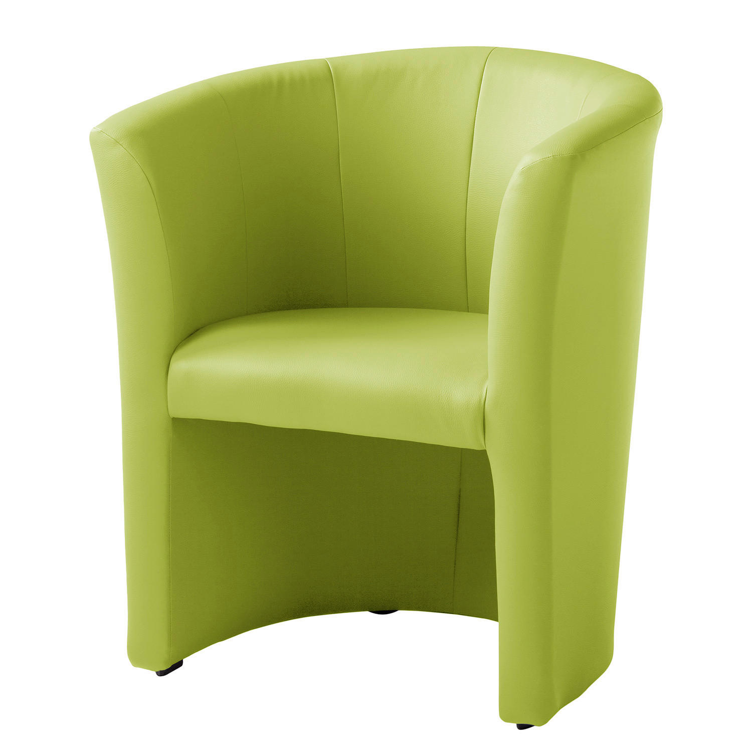 COCKTAILSESSEL Lederlook Grün  - Schwarz/Grün, Design, Kunststoff/Textil (66/75/56cm) - Livetastic