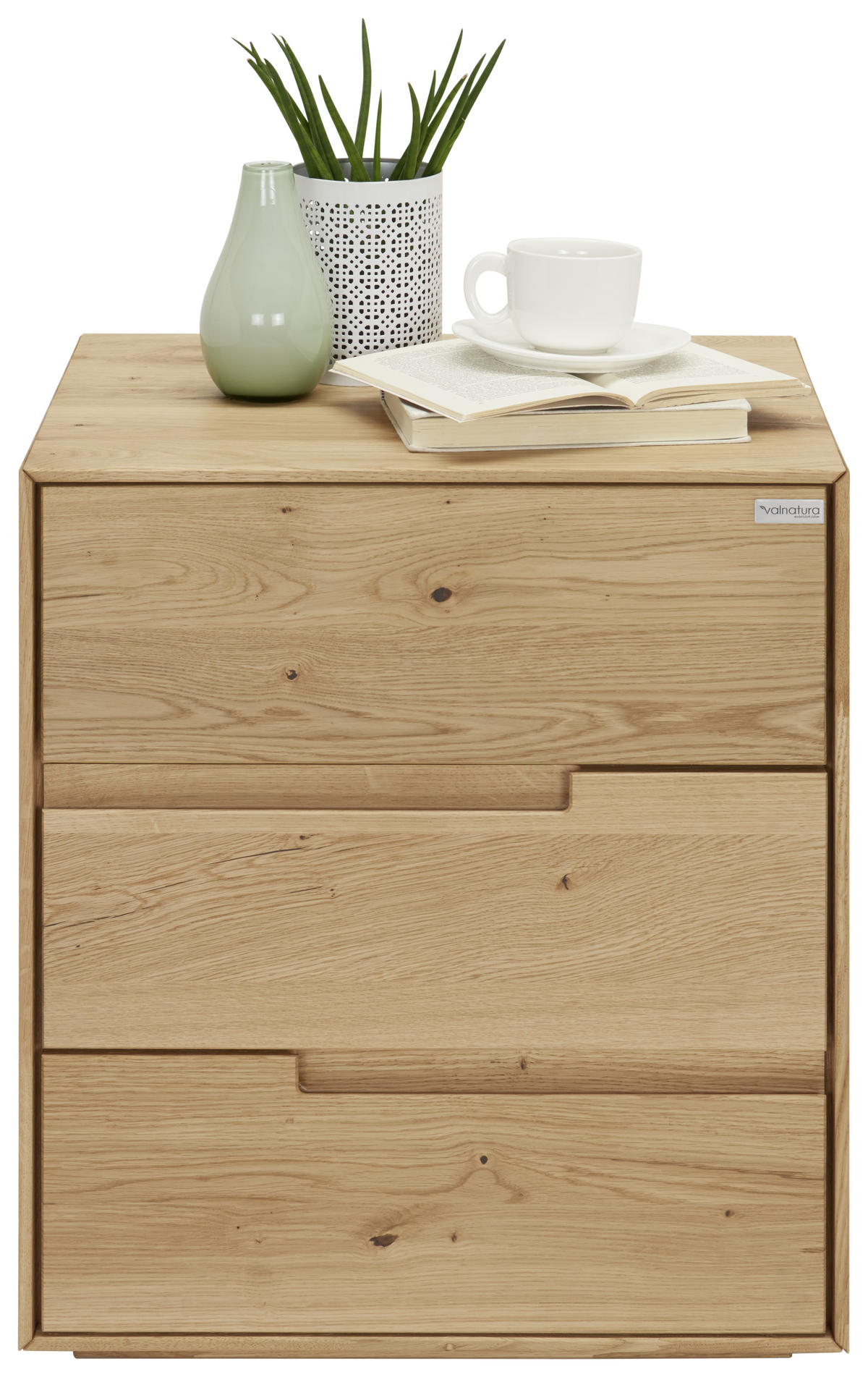 NACHTSCHRANK 50/58/40 cm Wildeiche massiv  - Eichefarben, KONVENTIONELL, Holz (50/58/40cm) - Valnatura