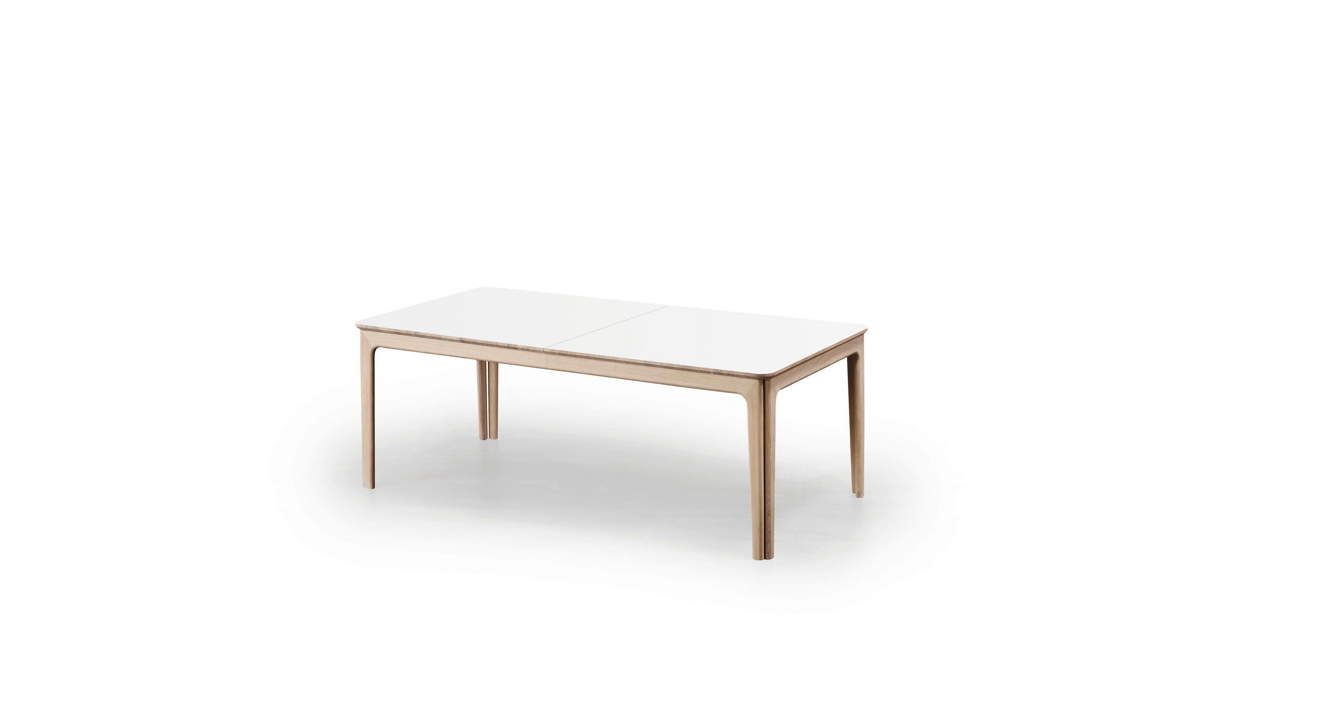 MATBORD i trä 205(361)/101/74 cm   - vit, Klassisk, trä (205(361)/101/74cm) - Skovby