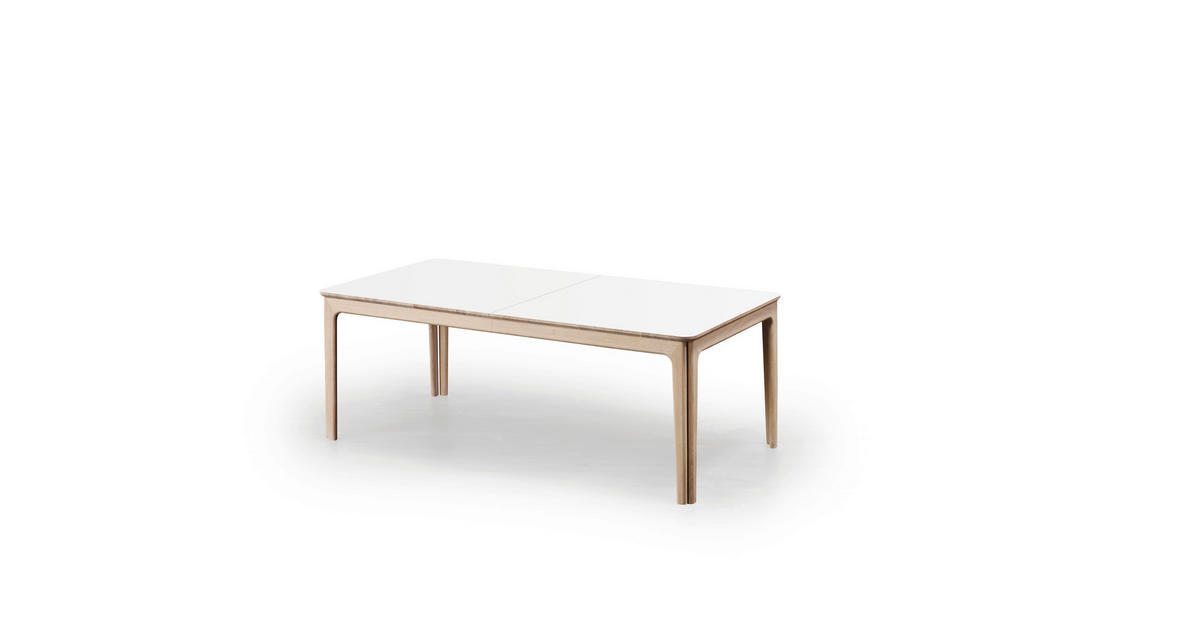 MATBORD i trä 205(361)/101/74 cm   - vit, Klassisk, trä (205(361)/101/74cm) - Skovby