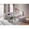 ECKSOFA Beige Flachgewebe  - Beige/Schwarz, Design, Kunststoff/Textil (278/175cm) - Xora