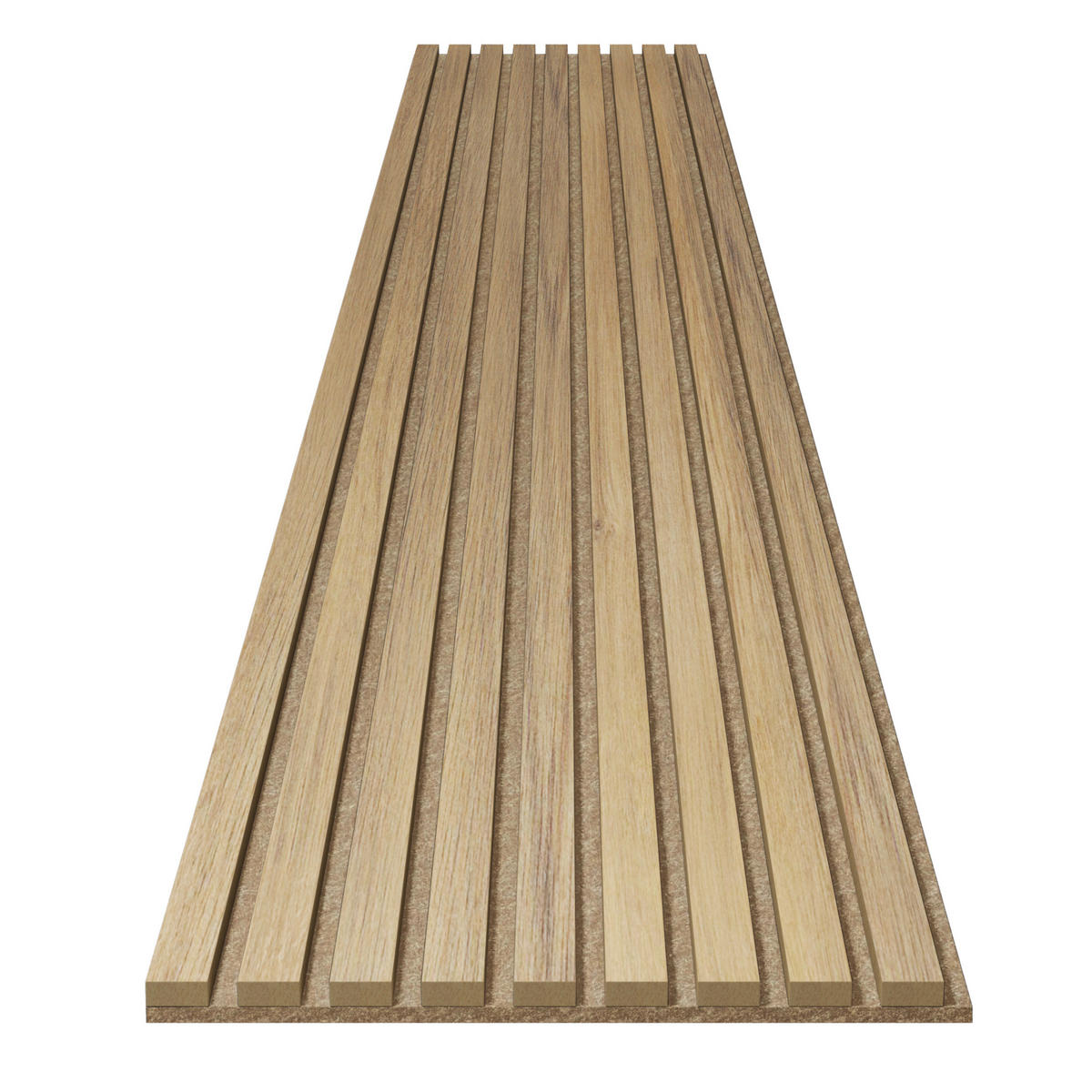 AKUSTIKPANEEL Economico Eichefarben 240/38/1,65 cm  - Eichefarben, Basics, Holzwerkstoff/Kunststoff (240/38/1,65cm)