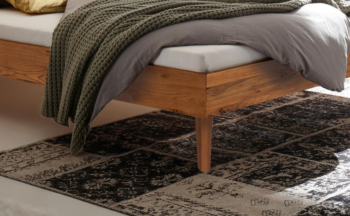 BETT 100/200 cm  in Wildeiche  - Wildeiche/Eichefarben, Design, Holz (100/200cm) - Hasena