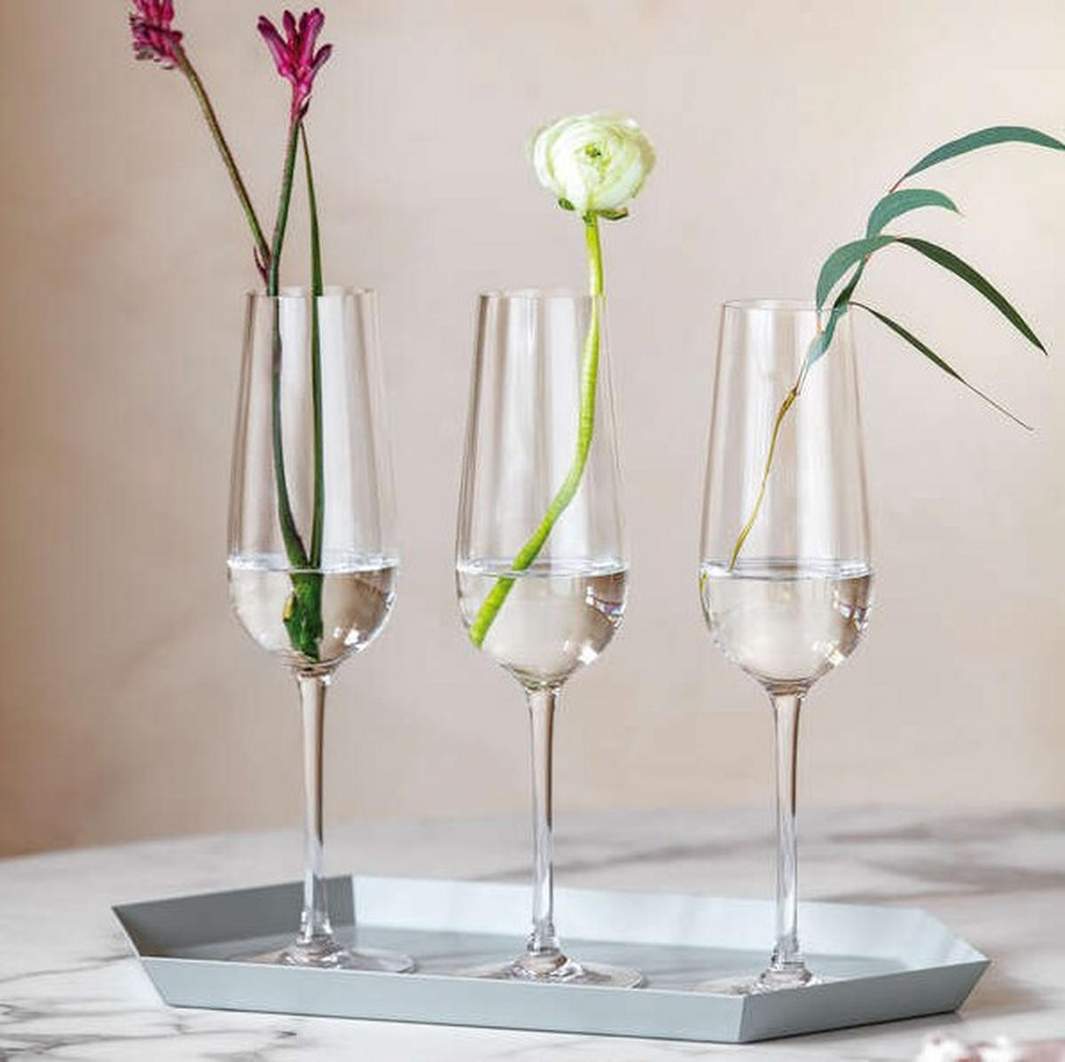 SEKTGLAS ROSE GARDEN 4-teilig  - Basics, Glas (7,2/25cm) - Villeroy & Boch