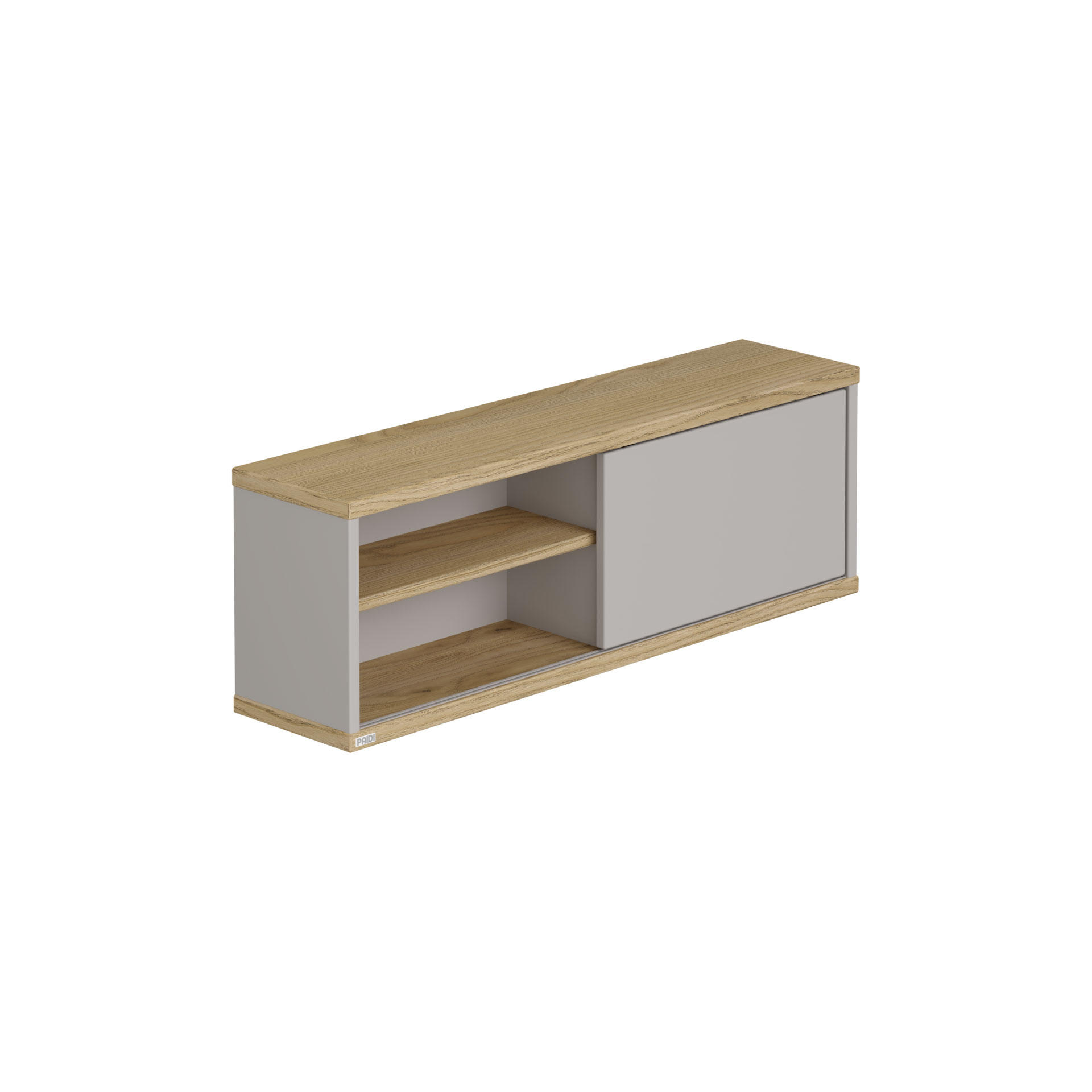 WANDREGAL Benne Eichefarben, Hellgrau  - Eichefarben/Hellgrau, Basics, Holzwerkstoff (86,4/29,0/20,0cm) - Paidi