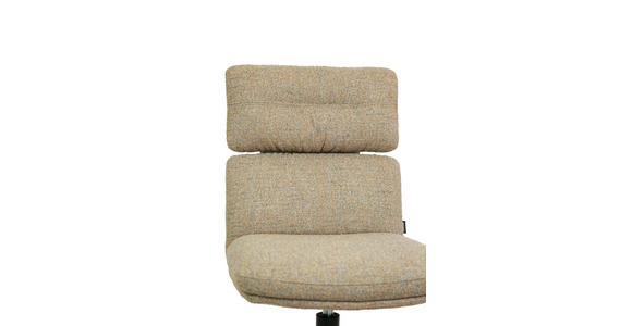 STUHL - Graubraun/Schwarz, Design, Textil/Metall (50/92/64,5cm) - Dieter Knoll