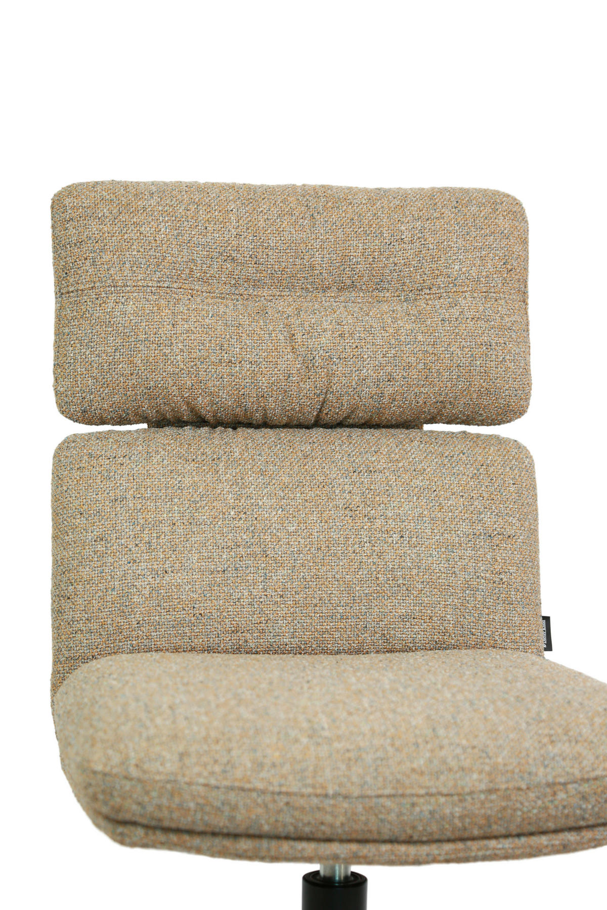 STUHL - Karamell/Schwarz, Design, Textil/Metall (50/92/64,5cm) - Dieter Knoll
