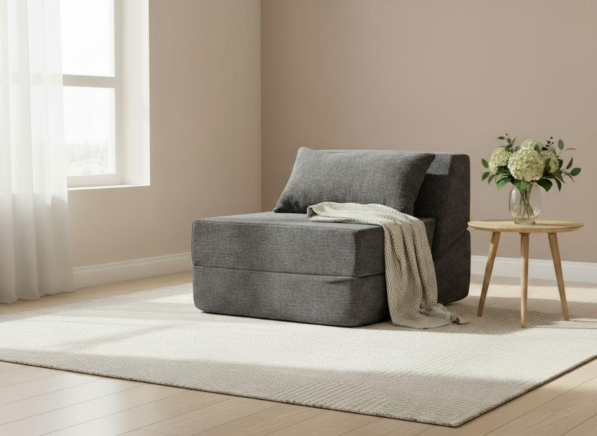 SOFAELEMENT in Leinenoptik Grau  - Grau, Design, Textil (82/64/95cm) - P & B