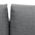 ECKSOFA in Flachgewebe Grau - Eiche Wotan/Grau, KONVENTIONELL, Holz/Textil (255/157cm) - Carryhome