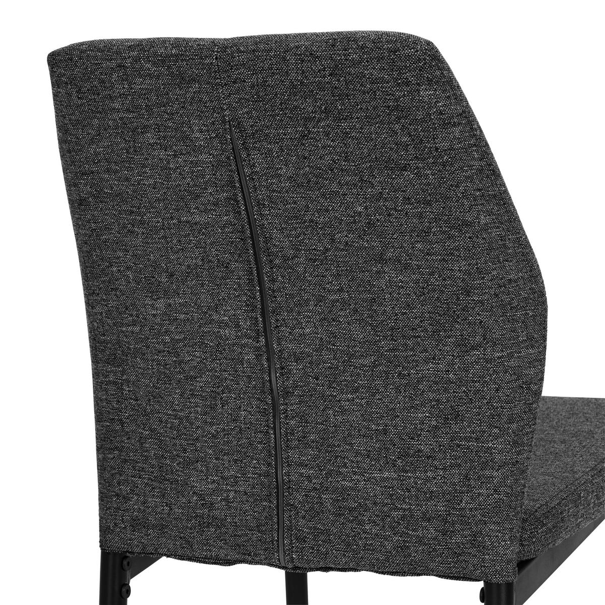 SCAUN in metal, textil antracit  - antracit/negru, Modern, metal/textil (46/86/53cm) - MID.YOU