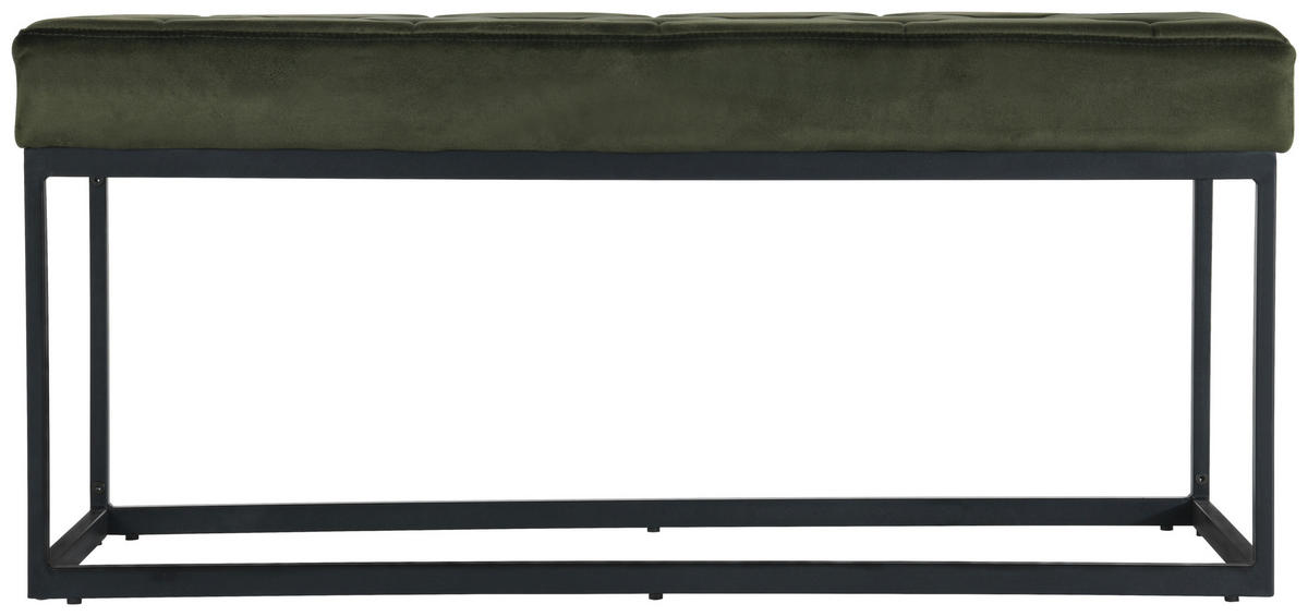 GARDEROBENBANK - Schwarz/Grün, Design, Textil/Metall (103/47/38cm) - MID.YOU