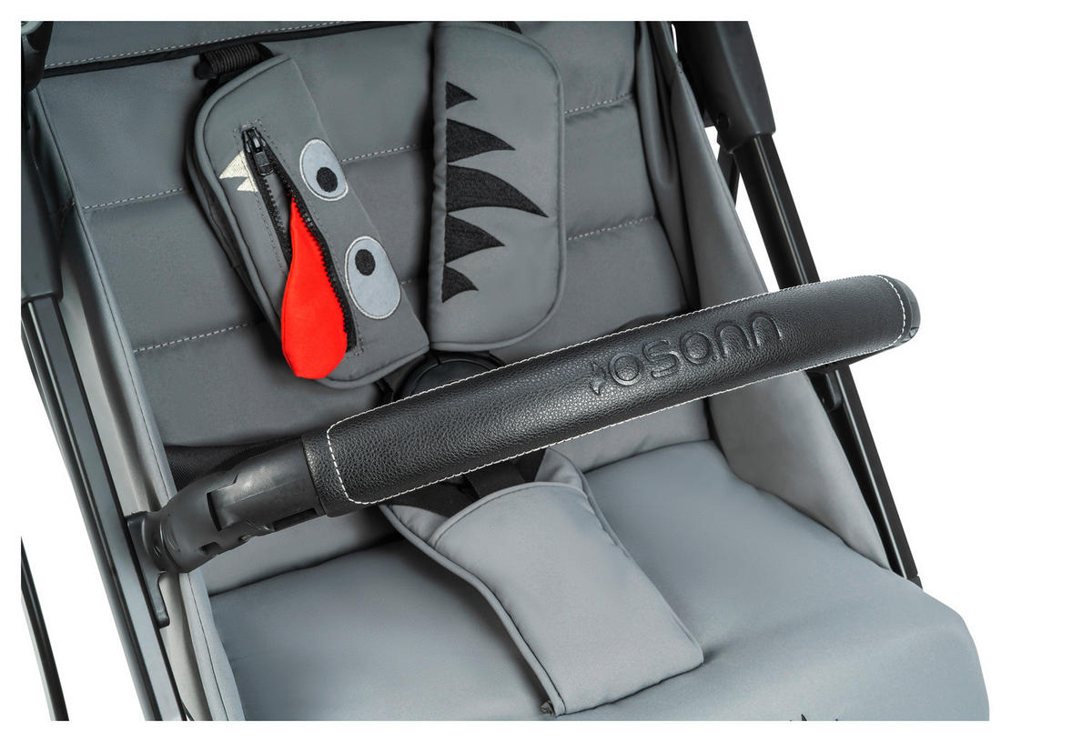 BUGGY Boogy Monster Grau  - Schwarz/Grau, Basics, Textil/Metall (48/100/74cm) - Osann