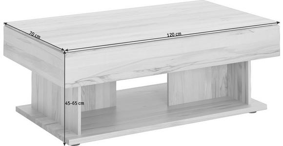 COUCHTISCH in Holz 120/70/45-65 cm - Buchefarben, KONVENTIONELL, Holz (120/70/45-65cm) - Valnatura