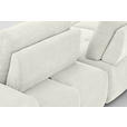 ECKSOFA in Velours Creme  - Creme/Schwarz, Design, Kunststoff/Textil (236/326cm) - Xora