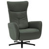 RELAXSESSEL in Leder Dunkelgrün  - Dunkelgrün/Schwarz, Design, Leder/Metall (76/112/83cm) - Beldomo Speed