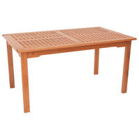 GARTENTISCH Holz Naturfarben rechteckig  - Naturfarben, Basics, Holz (150/90/74cm) - Gardenson