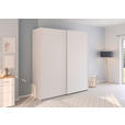 SCHWEBETÜRENSCHRANK 201/223/68 cm 2-türig Weiß  - Weiß, Design, Holzwerkstoff/Kunststoff (201/223/68cm) - Novel
