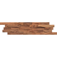 WANDVERKLEIDUNG 11 Stück  - Braun, Basics, Holz (61/15/2cm)