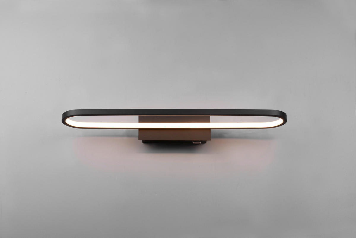 BADEZIMMER-WANDLEUCHTE Gianni 60/15/8 cm   - Schwarz, Basics, Metall (60/15/8cm) - Trio Leuchten