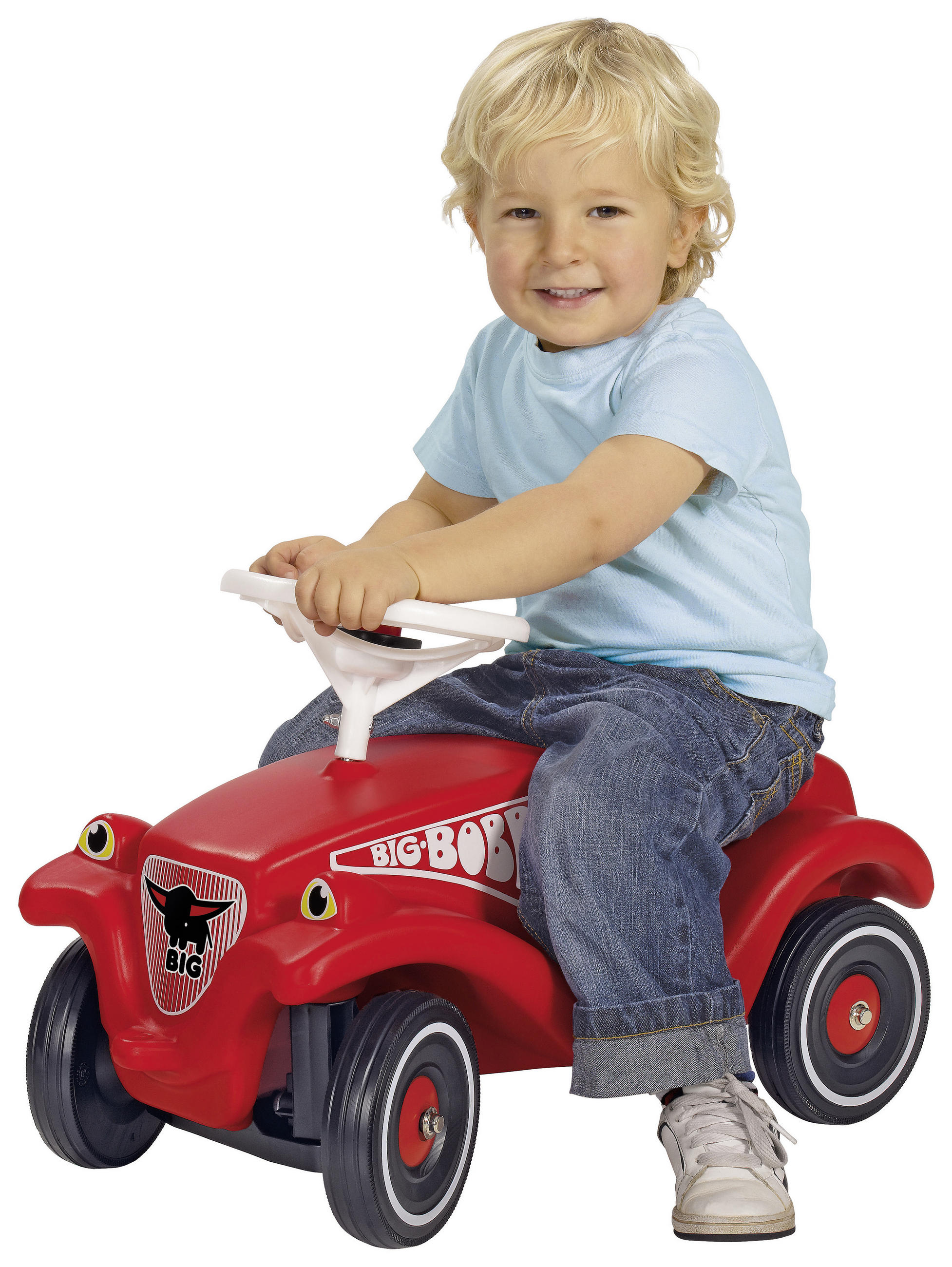 RUTSCHFAHRZEUG Big Bobby Car - Rot/Schwarz, Basics, Kunststoff/Metall (58/30/38cm) - BIG