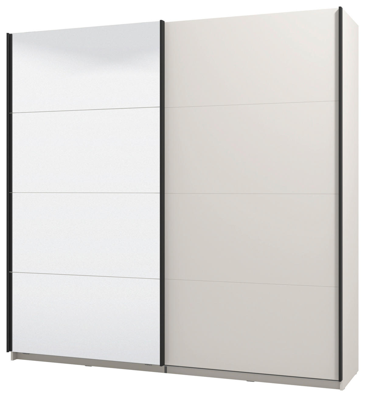 SKŘÍŇ S POSOUVACÍMI DVEŘMI, kašmírová, 220/217,5/62 cm - kašmírová, Konvenční, kompozitní dřevo/sklo (220/217,5/62cm) - Xora