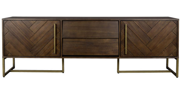 SIDEBOARD 180/60/45 cm - Messingfarben/Akaziefarben, KONVENTIONELL, Holz/Holzwerkstoff (180/60/45cm) - Ambia Home