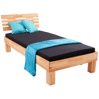 BETT 90/200 cm  in Kernbuche  - Kernbuche, KONVENTIONELL, Holz (90/200cm) - Boxxx