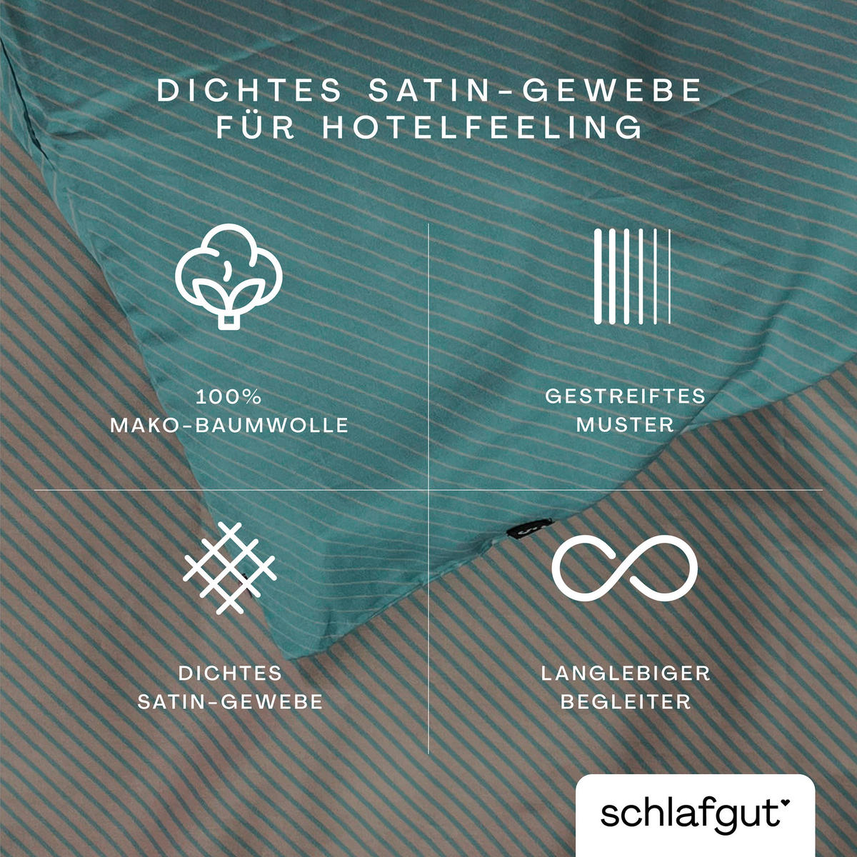 BETTDECKENBEZUG Woven Satin Fade Makosatin 240/220 cm  - Rosa/Hellblau, Basics, Textil (240/220cm) - Schlafgut