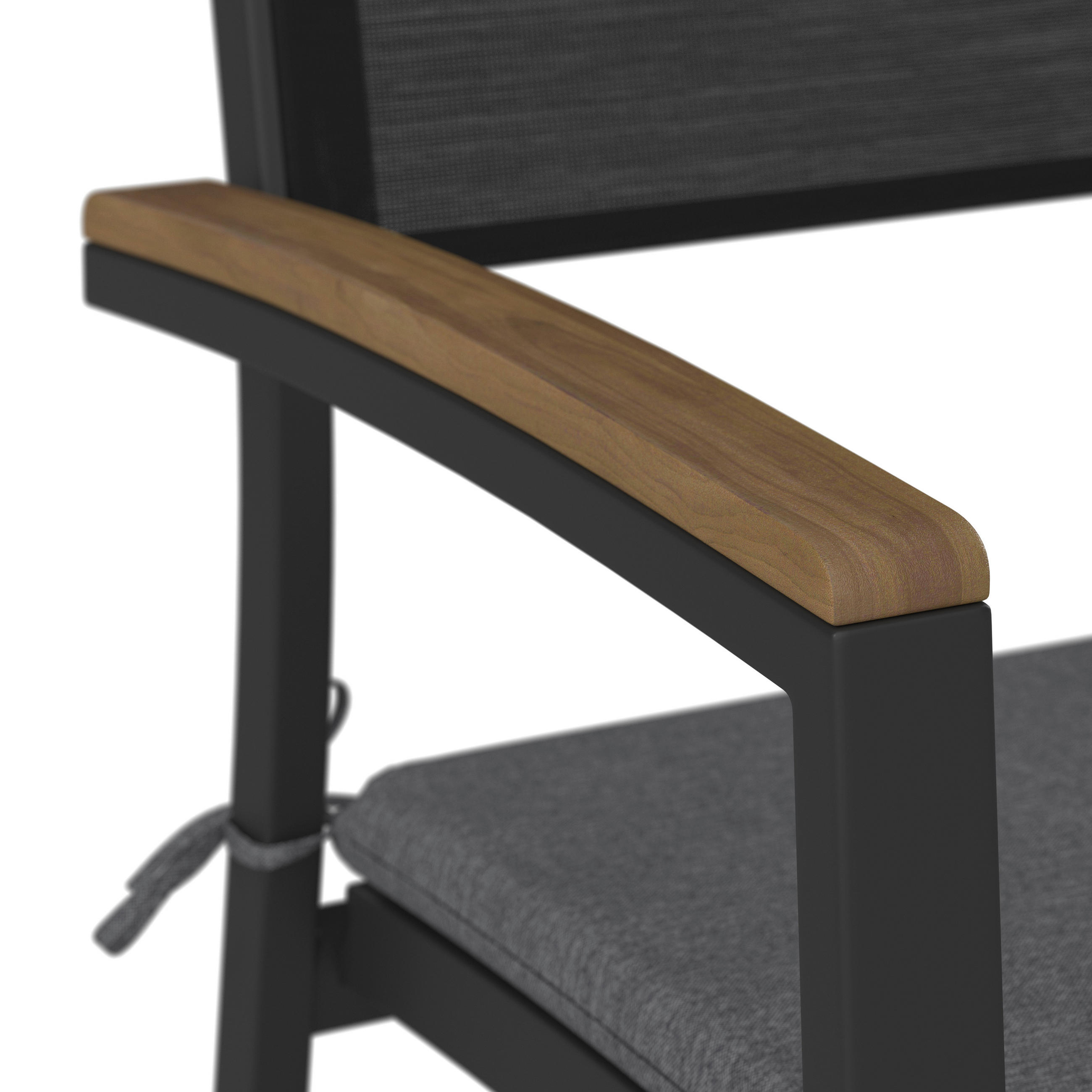STAPELSESSEL in Holz, Metall Grau  - Grau/Teakfarben, KONVENTIONELL, Holz/Textil (58/90/59cm) - Ambia Garden